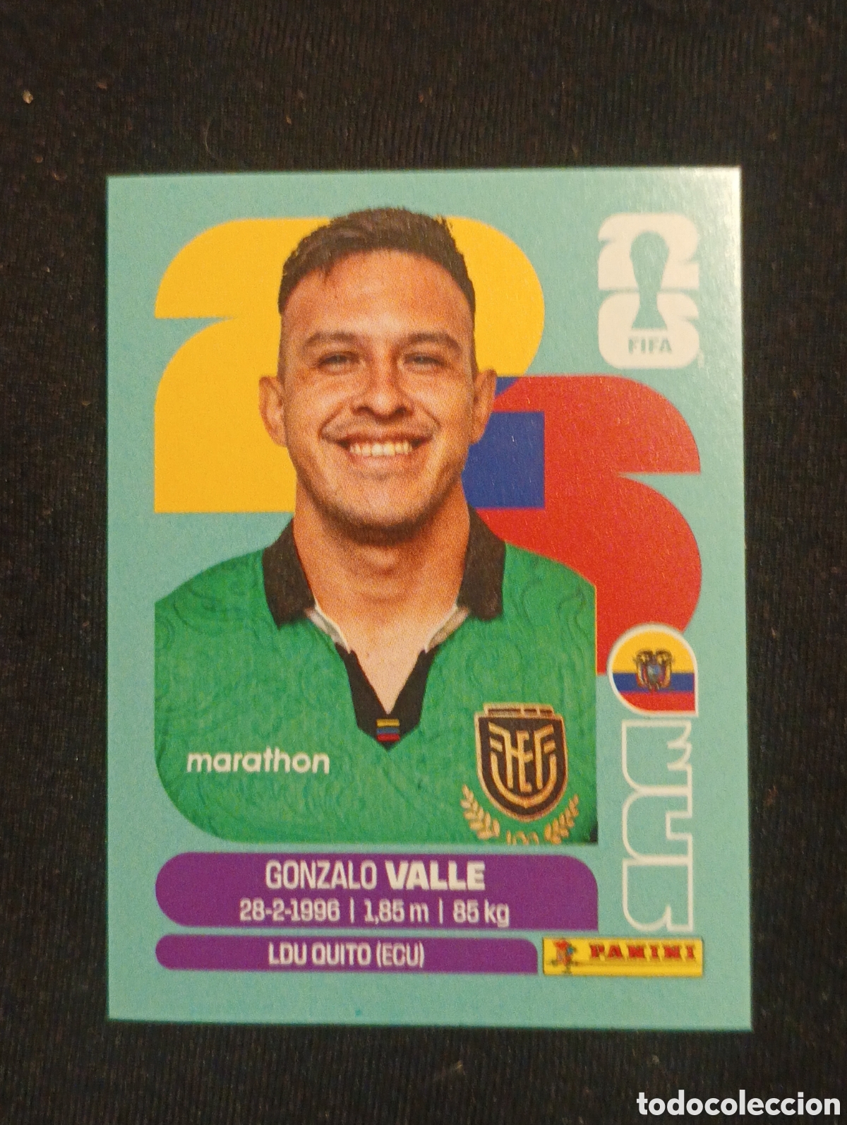 Cromos de f&uacute;tbol: mundial panini 2026 Gonzalo valle