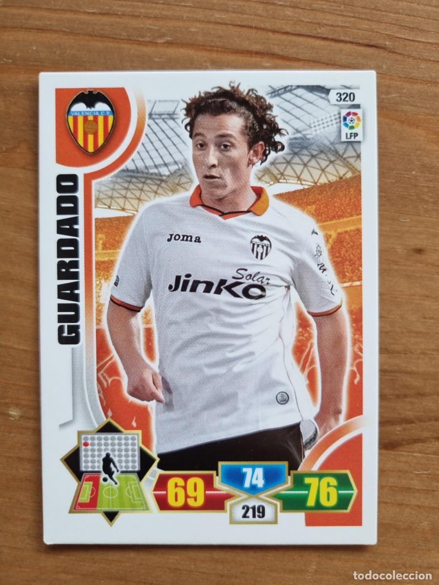Cromos de f&uacute;tbol: 320 GUARDADO (Valencia CF). Liga 2013 2014 13 14 Adrenalyn XL