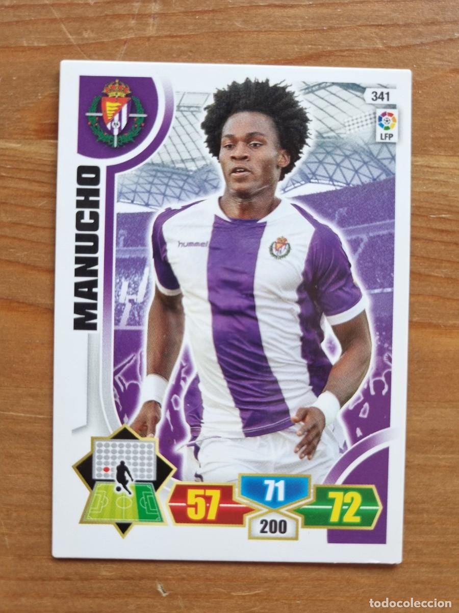 Football Stickers: 341 MANUCHO (Real Valladolid). Liga 2013 2014 13 14 Adrenalyn XL