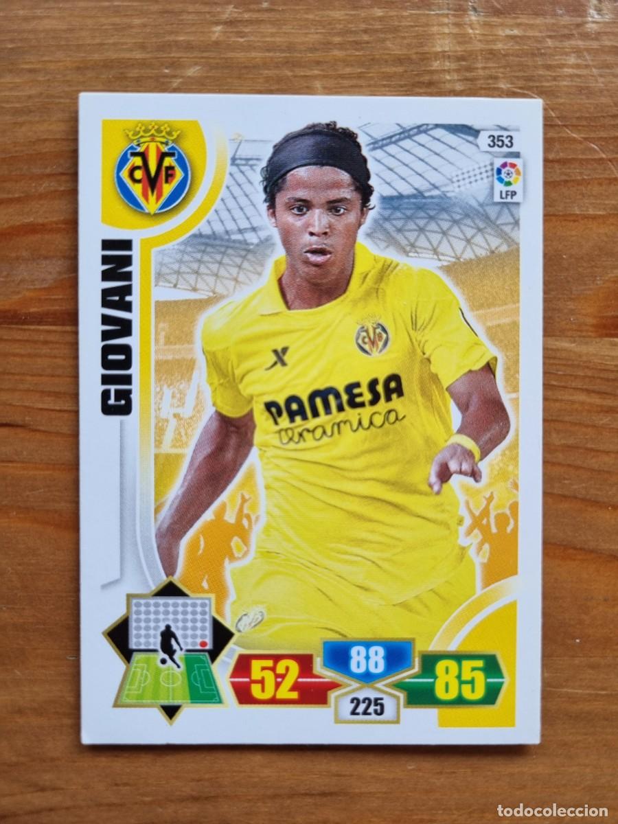 Cromos de f&uacute;tbol: 353 GIOVANI (Villarreal CF). Liga 2013 2014 13 14 Adrenalyn XL