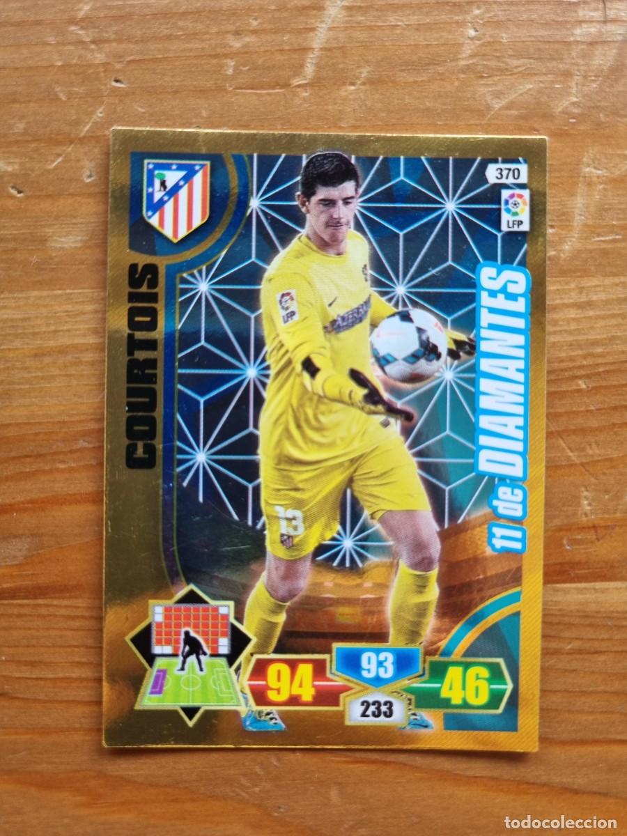 Cromos de f&uacute;tbol: 370 COURTOIS (Atl&eacute;tico de Madrid) 11 DE DIAMANTES. Liga 2013 2014 13 14 Adrenalyn XL