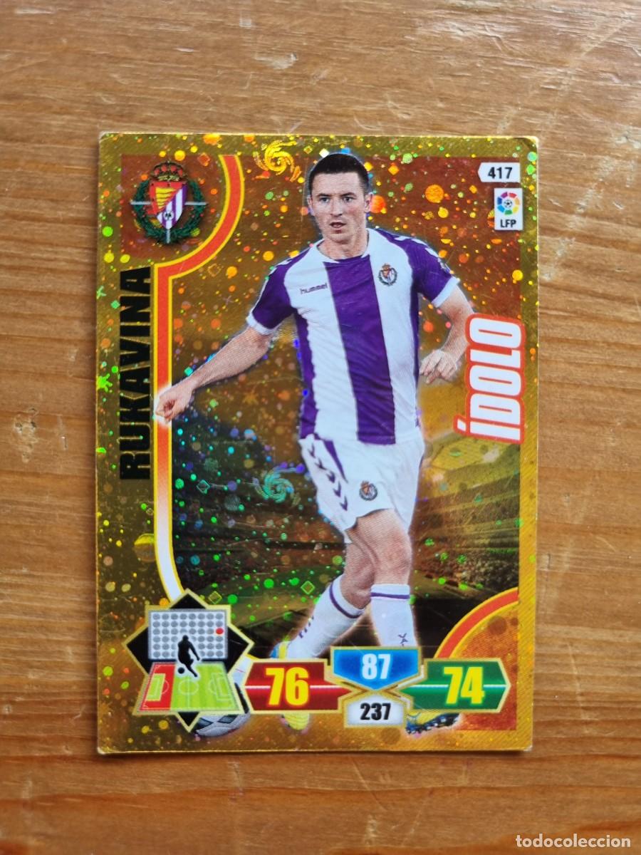Cromos de f&uacute;tbol: 417 RUKAVINA (Real Valladolid) &Iacute;DOLO. Liga 2013 2014 13 14 Adrenalyn XL