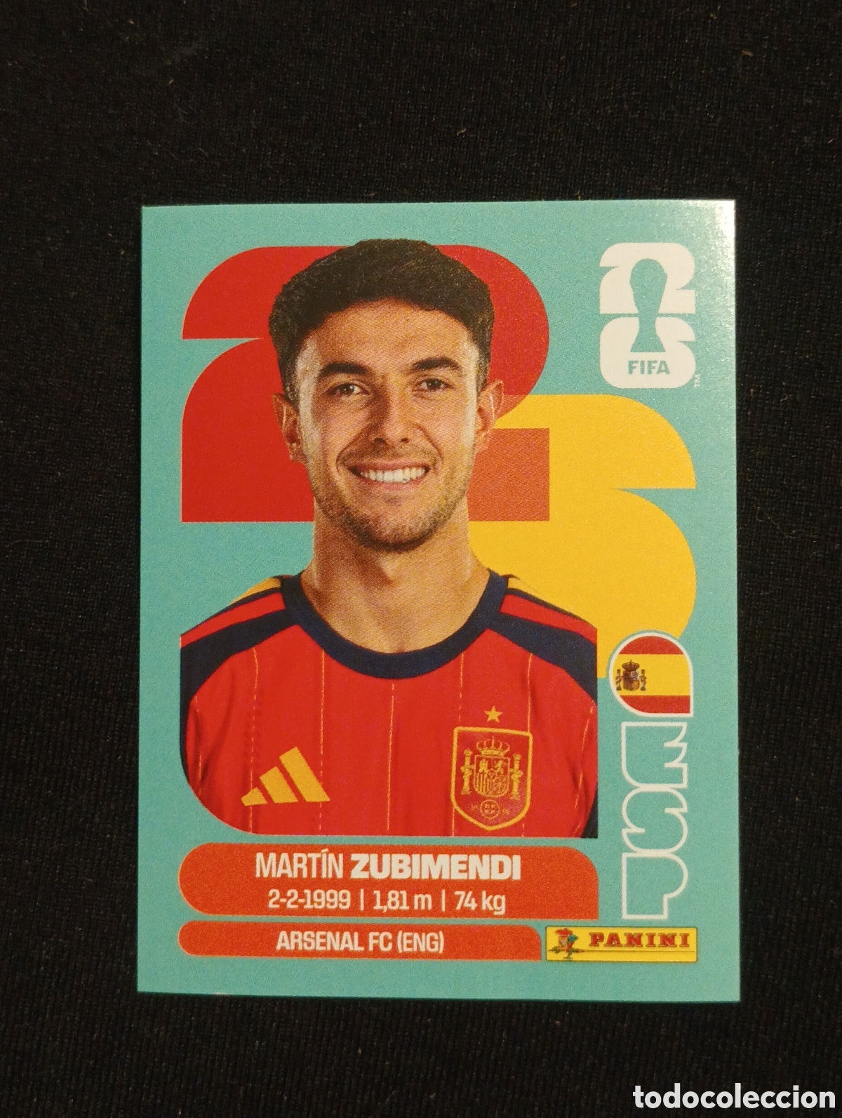 Cromos de f&uacute;tbol: mundial panini 2026 mart&iacute;n zubimendi