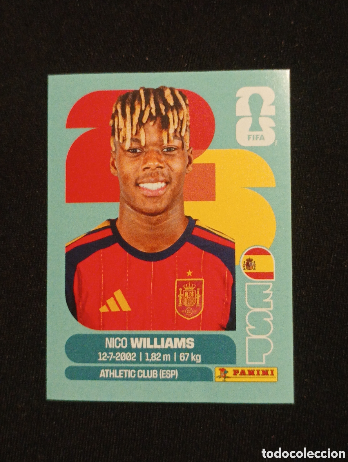 Cromos de f&uacute;tbol: mundial panini 2026 Nico Williams