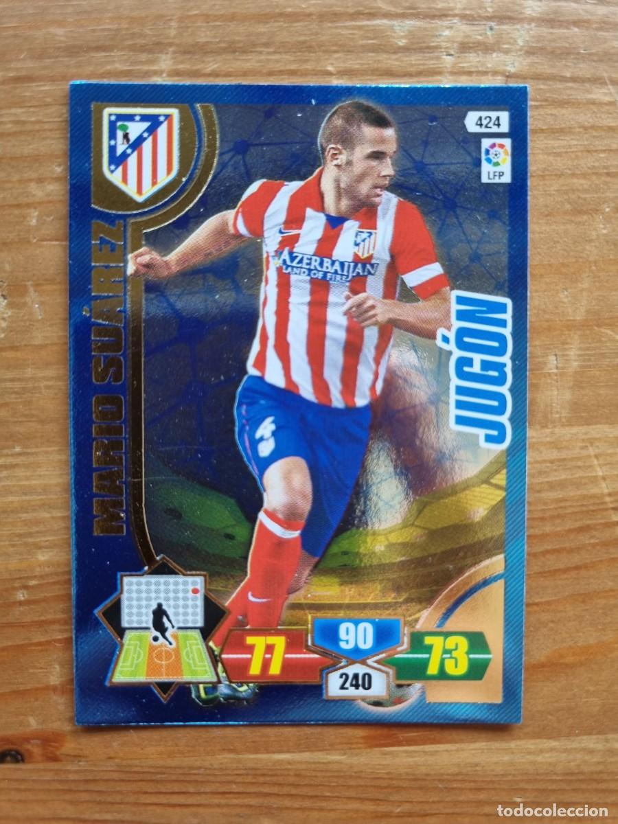 Cromos de f&uacute;tbol: 424 MARIO SU&Aacute;REZ (Atl&eacute;tico de Madrid) JUG&Oacute;N. Liga 2013 2014 13 14 Adrenalyn XL