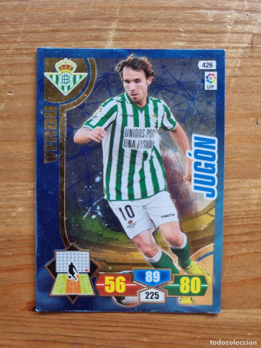 Cromos de f&uacute;tbol: 426 VERD&Uacute; (Real Betis) JUG&Oacute;N. Liga 2013 2014 13 14 Adrenalyn XL