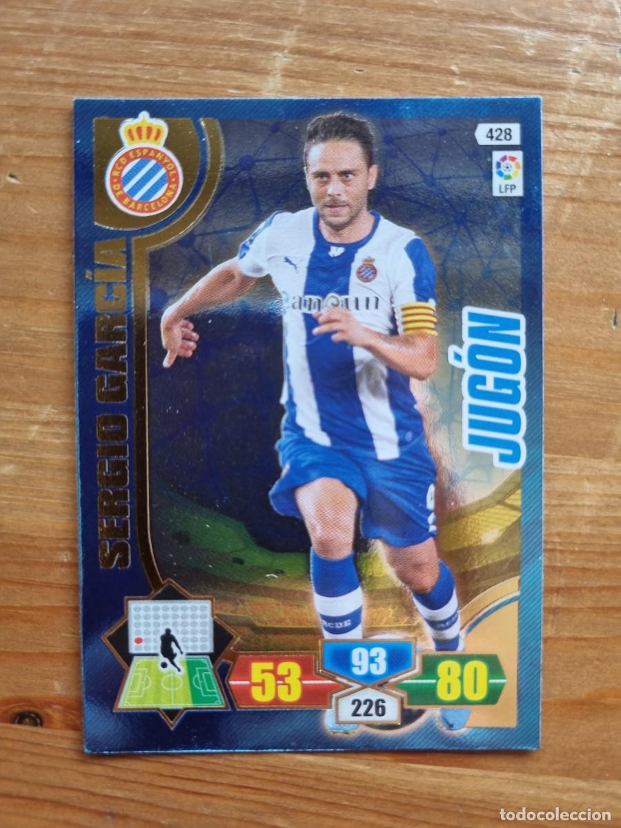 Cromos de f&uacute;tbol: 428 SERGIO GARC&Iacute;A (RCD Espanyol) JUG&Oacute;N. Liga 2013 2014 13 14 Adrenalyn XL