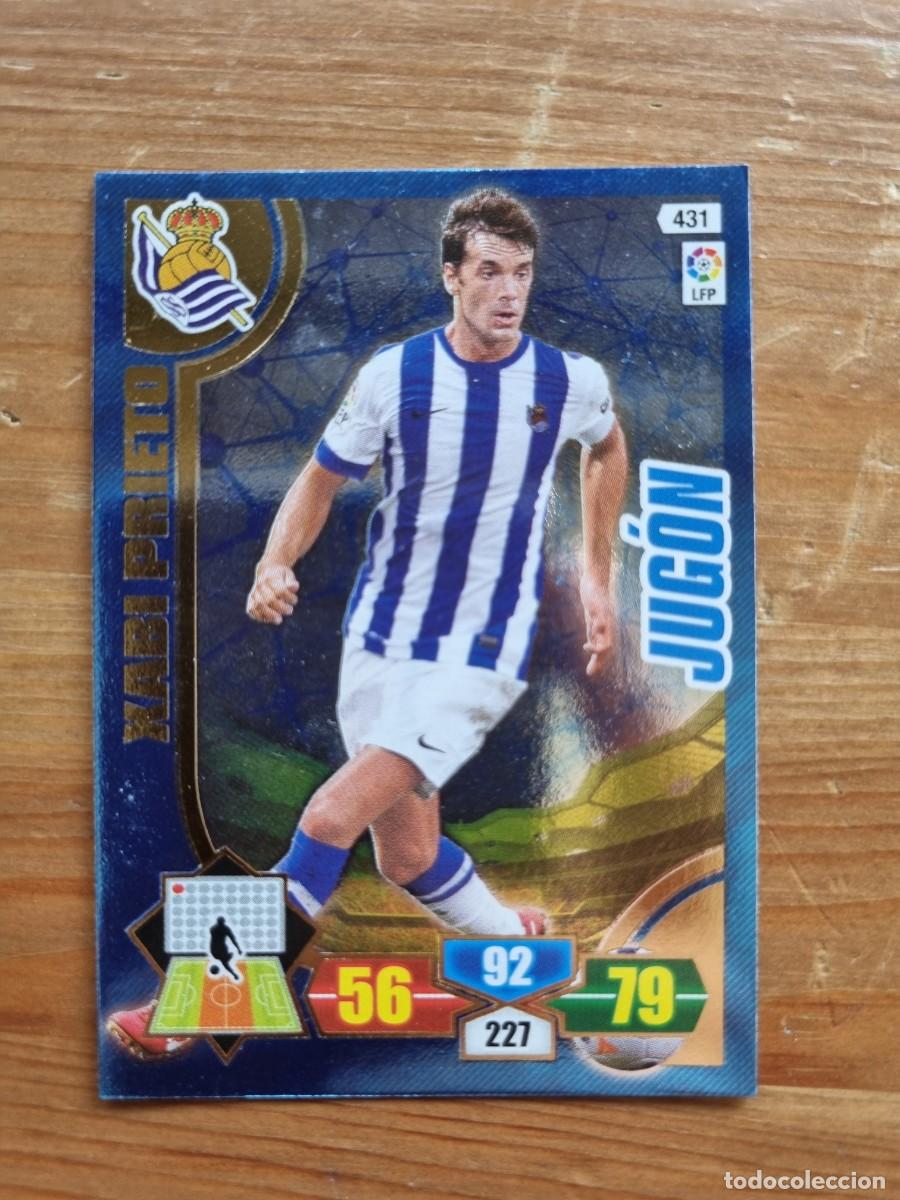 Cromos de f&uacute;tbol: 431 XABI PRIETO (Real Sociedad) JUG&Oacute;N. Liga 2013 2014 13 14 Adrenalyn XL