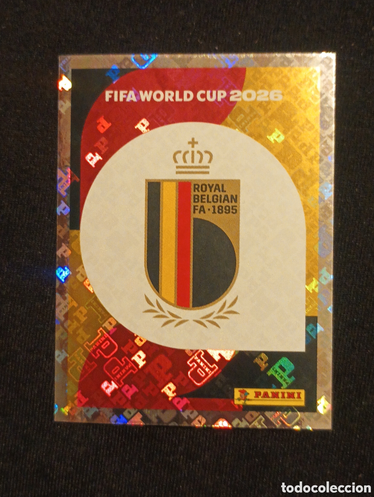 Cromos de f&uacute;tbol: mundial panini 2026 escudo belgica