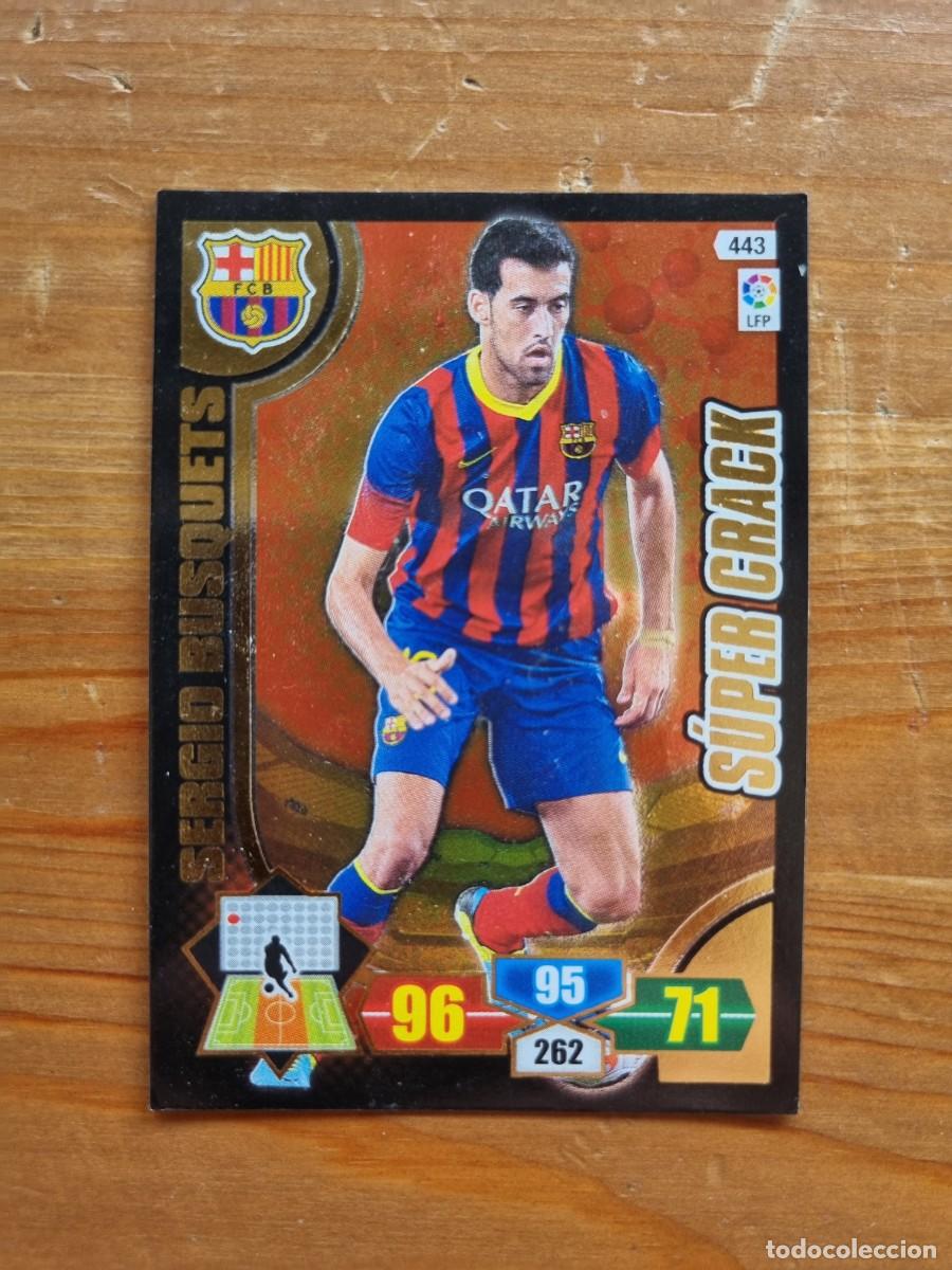 Cromos de f&uacute;tbol: 443 SERGIO BUSQUETS (FC Barcelona) S&Uacute;PER CRACK. Liga 2013 2014 13 14 Adrenalyn XL