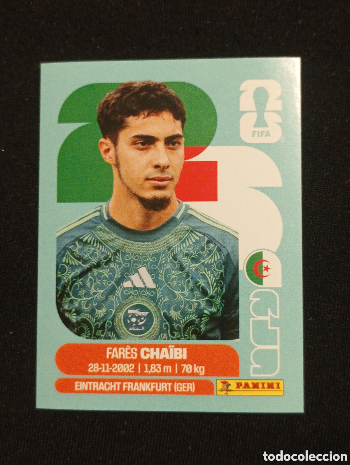 Cromos de f&uacute;tbol: mundial panini 2026 fares chaibi
