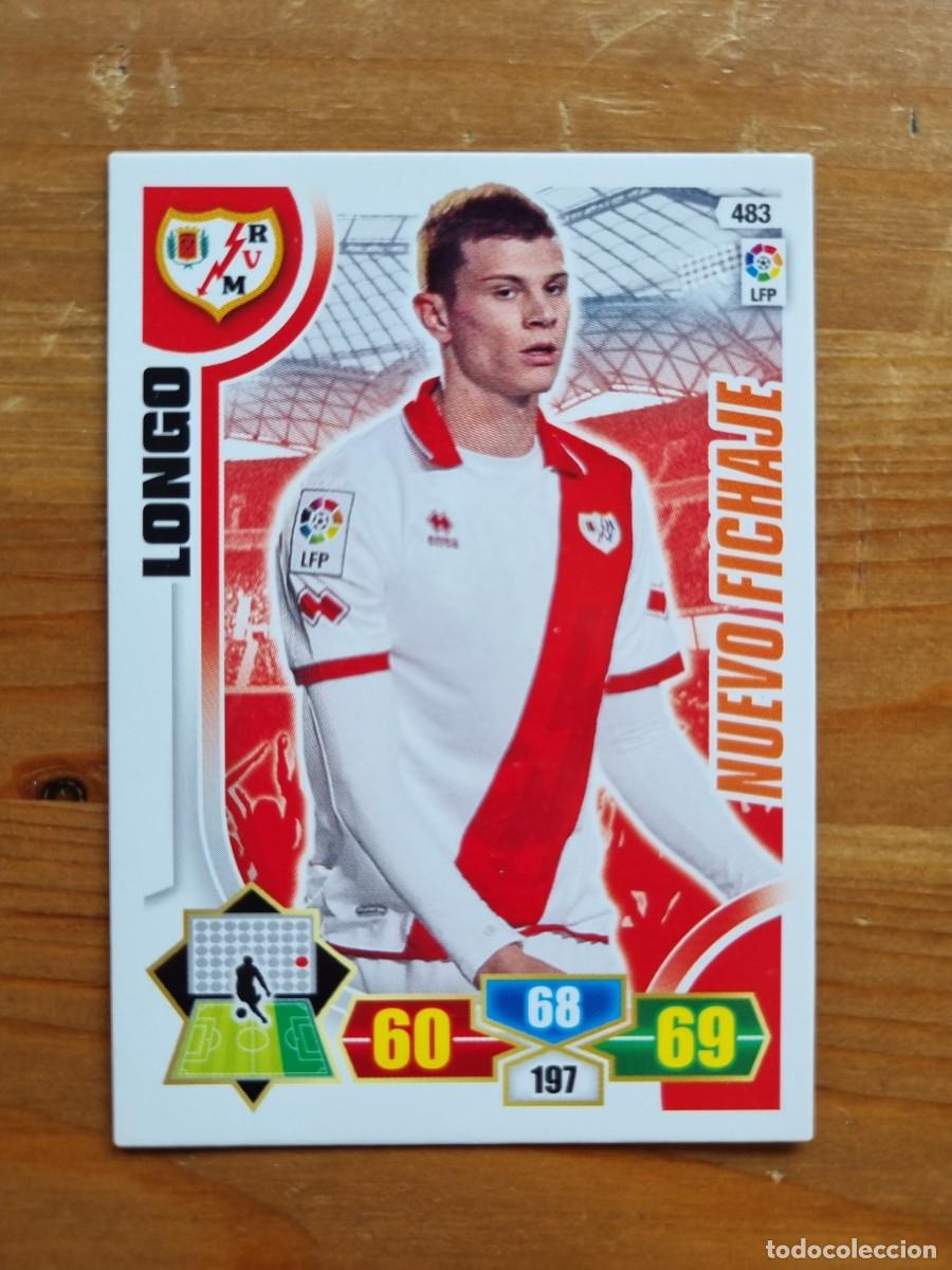 Cromos de f&uacute;tbol: 483 LONGO (Rayo Vallecano) NUEVO FICHAJE. Liga 2013 2014 13 14 Adrenalyn XL