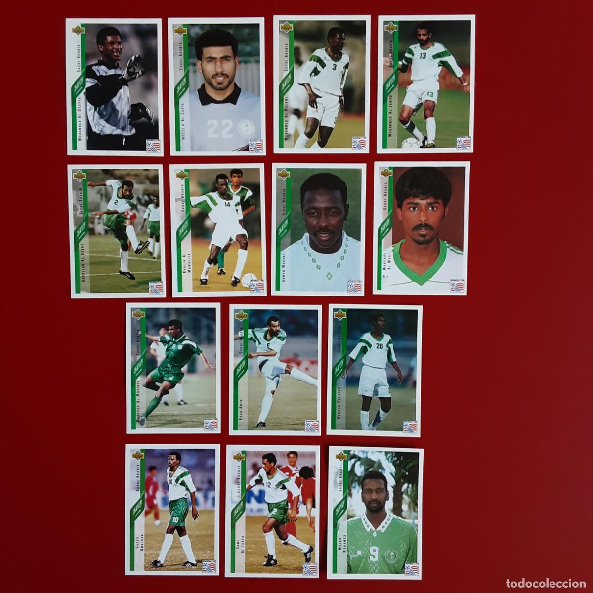 Cromos de f&uacute;tbol: SELECCION COMPLETA ARABIA SAUDI MUNDIAL USA 94 UPPER DECK STICKERS-NUNCA PEGADO-