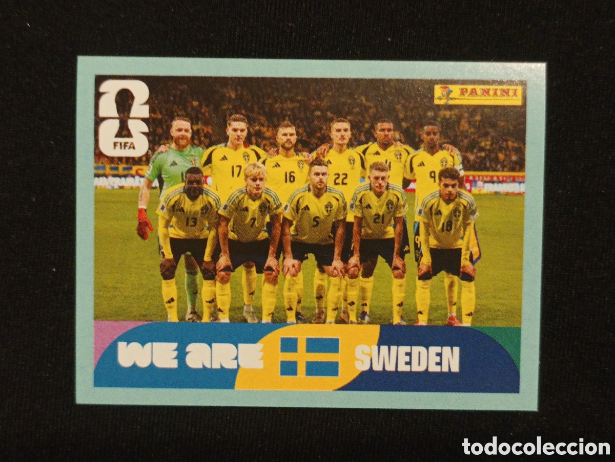 Cromos de f&uacute;tbol: mundial panini 2026 equipo sweden