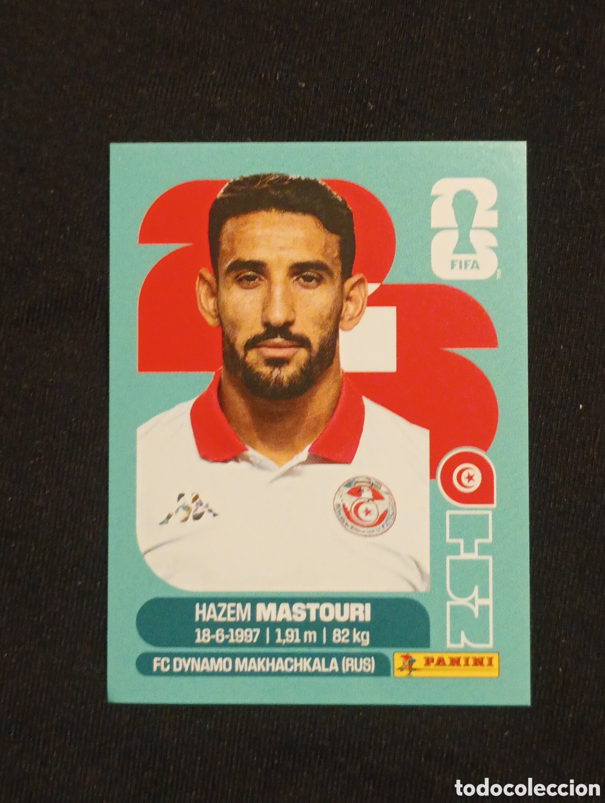 Cromos de f&uacute;tbol: mundial panini 2026 hazem mastouri