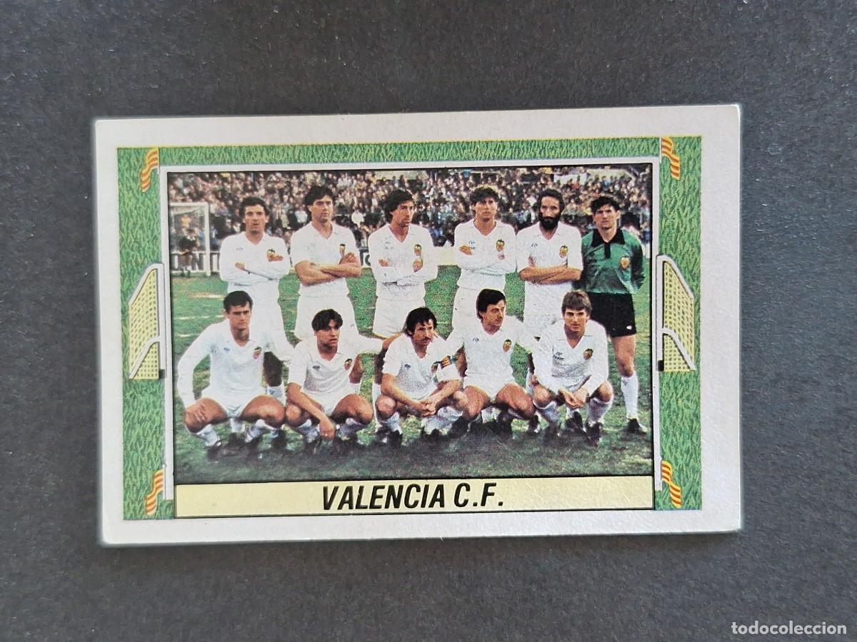 Cromos de f&uacute;tbol: L5 EQUIPO VALENCIA C. F. LIGA ESTE 1984 1985 84 85 DESPEGADO RECUPERADO