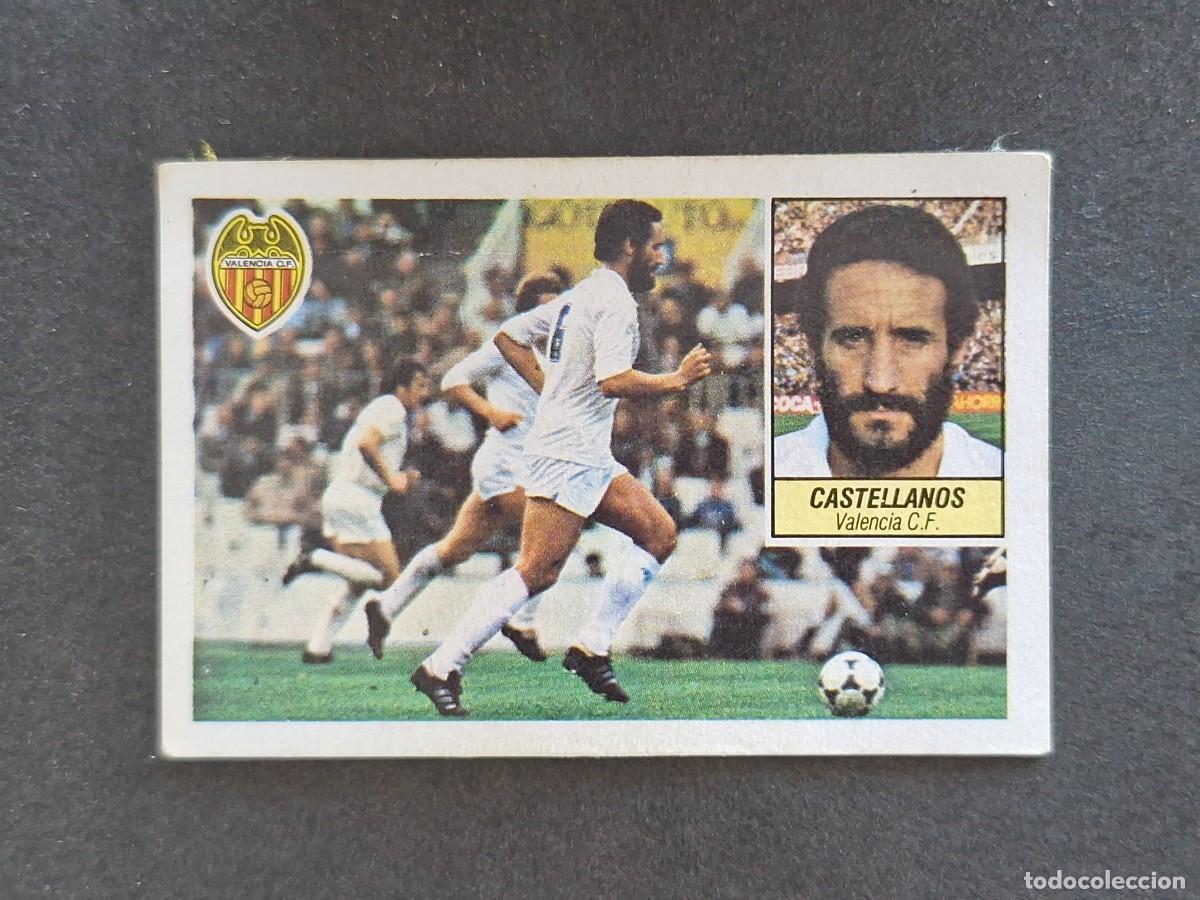 Cromos de f&uacute;tbol: L5 CASTELLANOS VALENCIA C. F. LIGA ESTE 1984 1985 84 85 DESPEGADO RECUPERADO