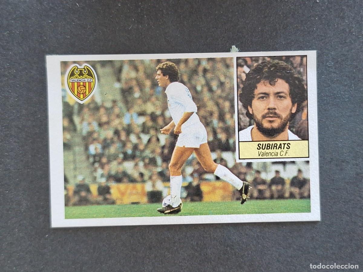 Cromos de f&uacute;tbol: L5 SUBIRATS VALENCIA C. F. LIGA ESTE 1984 1985 84 85 DESPEGADO RECUPERADO
