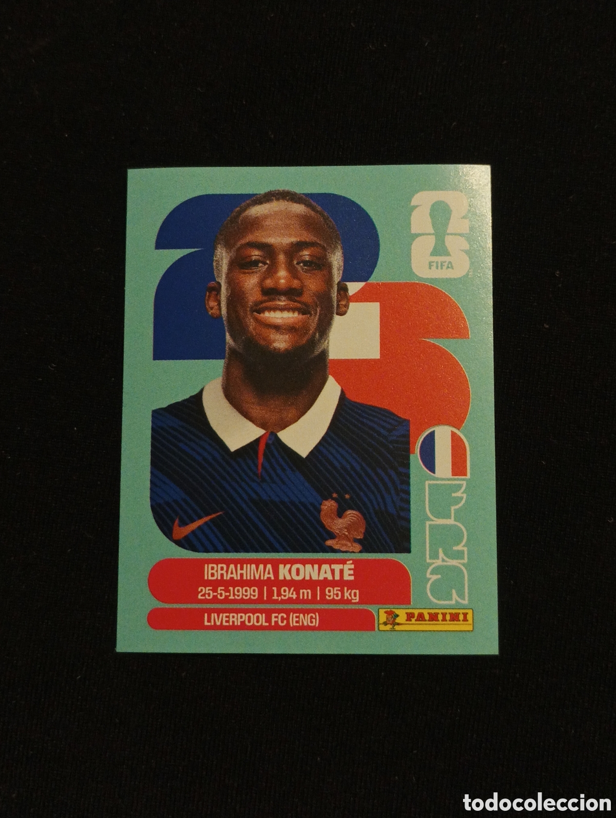 Cromos de f&uacute;tbol: mundial panini 2026 ibrahima konate