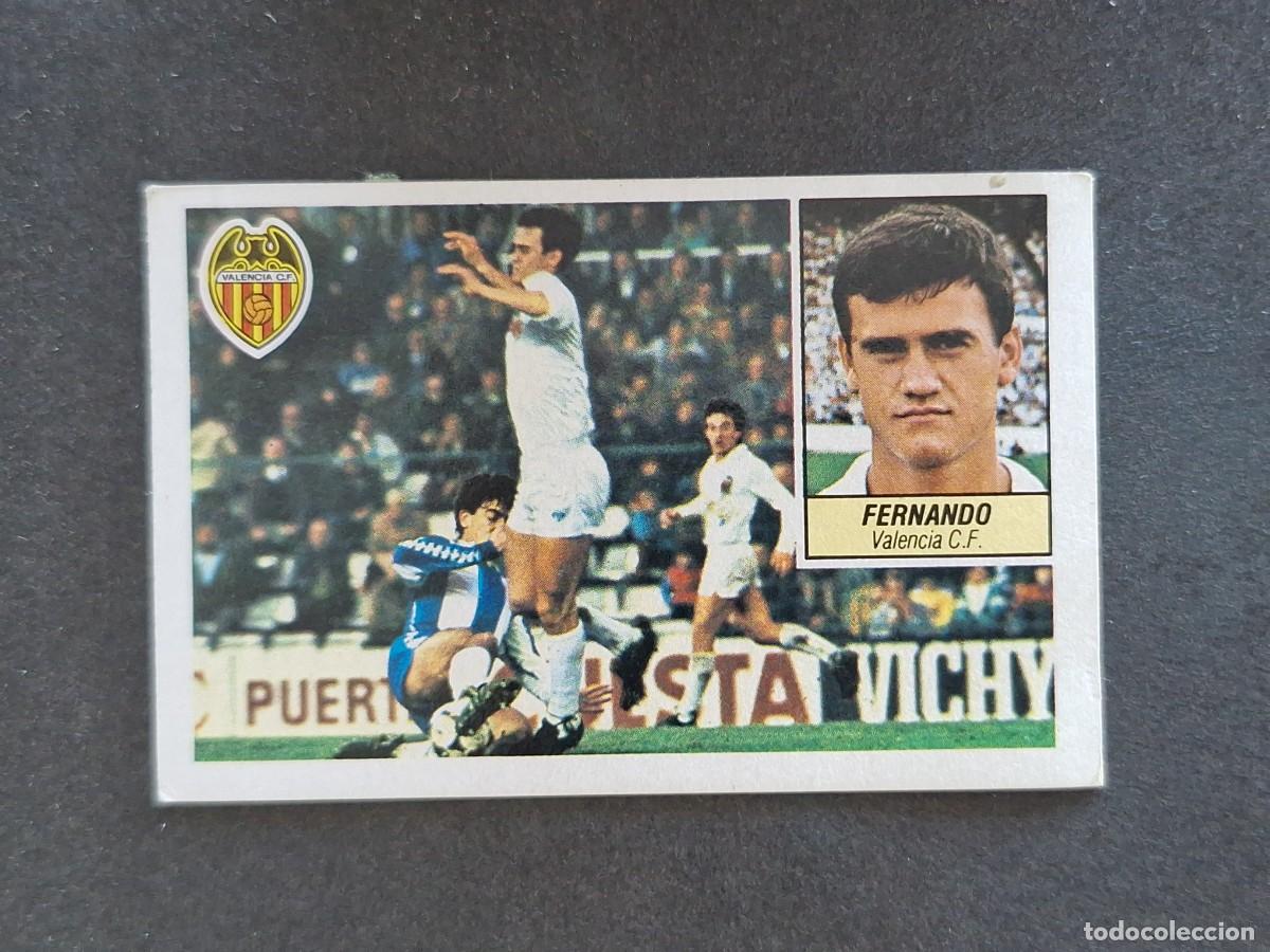 Cromos de f&uacute;tbol: L5 FERNANDO VALENCIA C. F. LIGA ESTE 1984 1985 84 85 DESPEGADO RECUPERADO