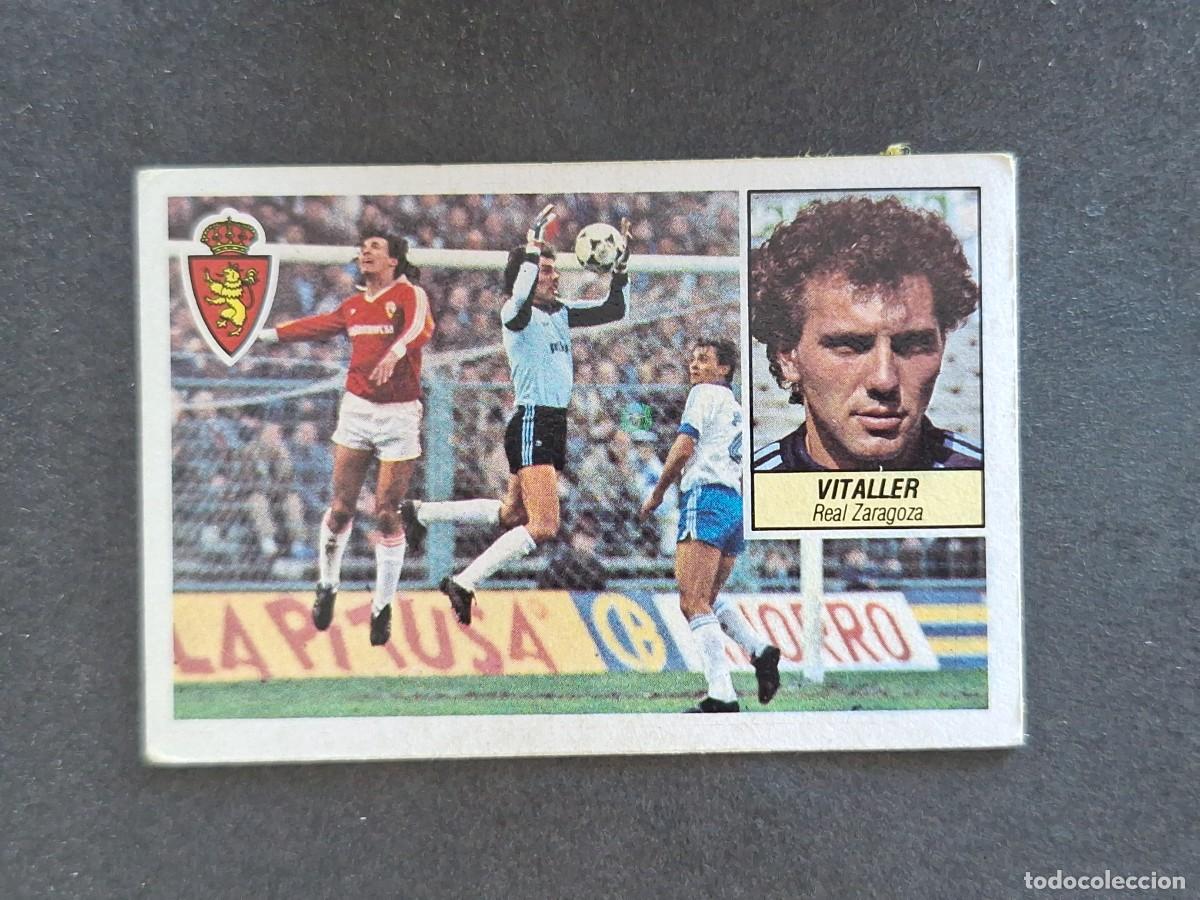 Cromos de f&uacute;tbol: L5 VITALLER REAL ZARAGOZA LIGA ESTE 1984 1985 84 85 DESPEGADO RECUPERADO