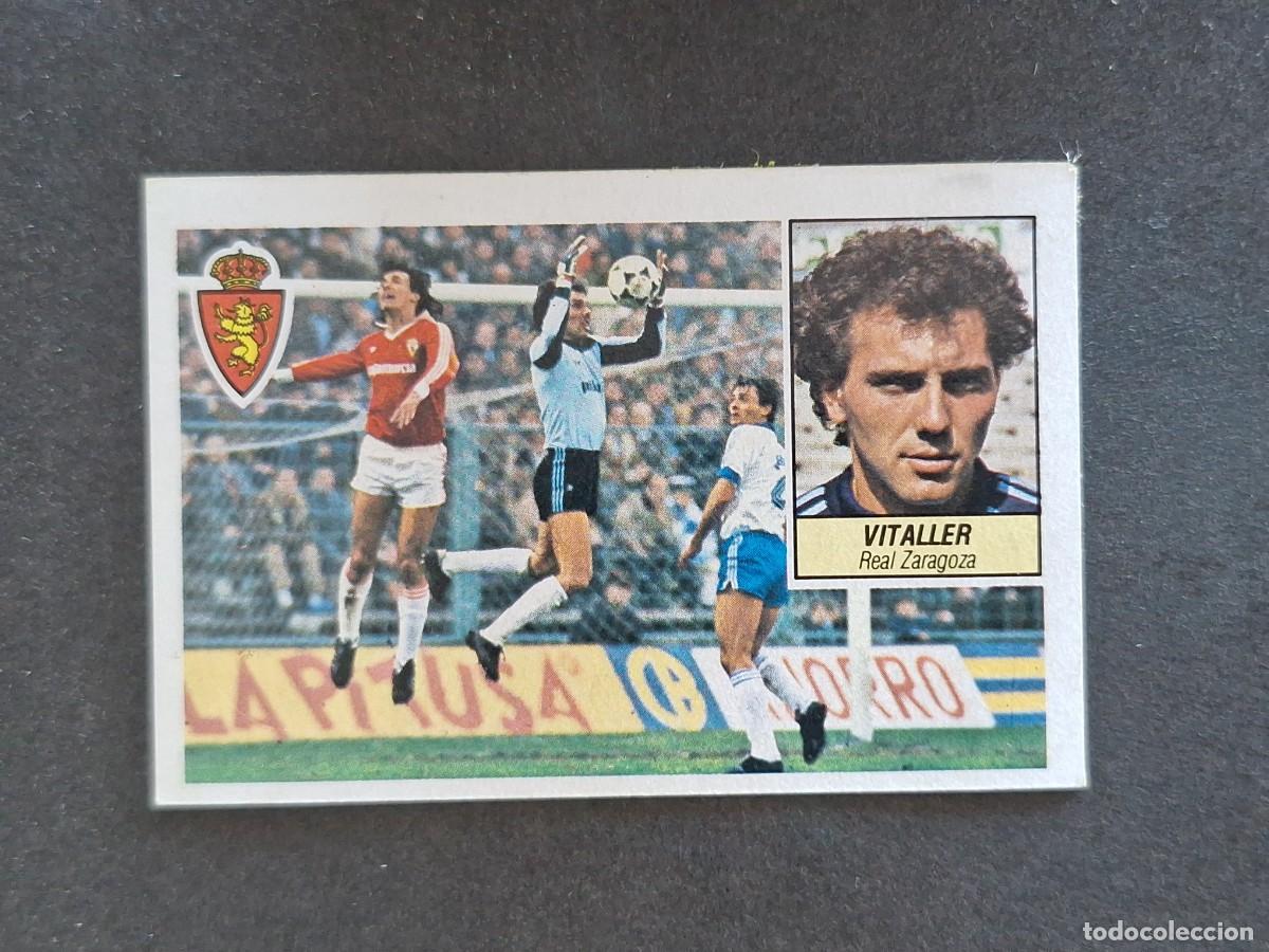 Cromos de f&uacute;tbol: L5 VITALLER REAL ZARAGOZA LIGA ESTE 1984 1985 84 85 DESPEGADO RECUPERADO