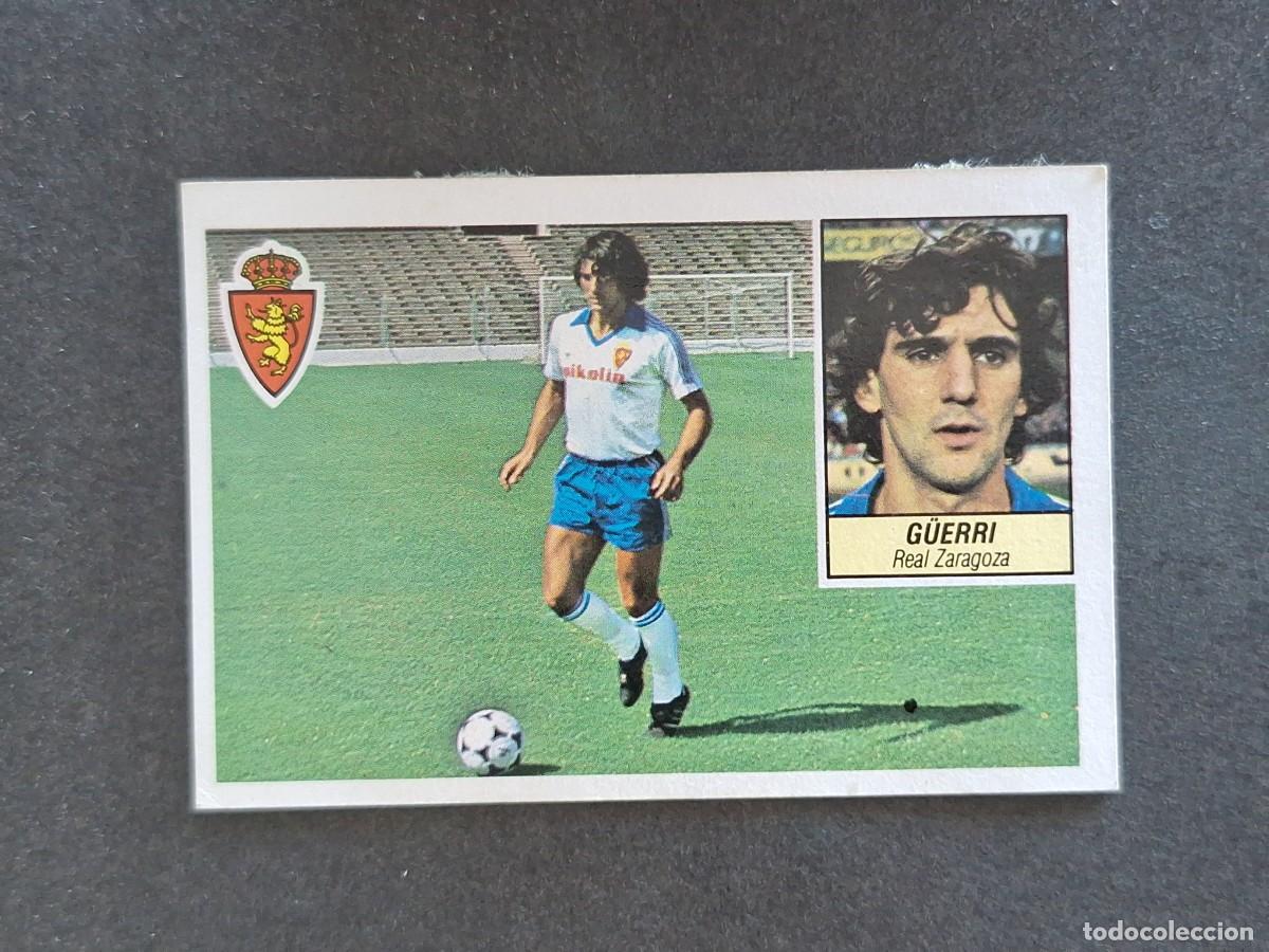 Cromos de f&uacute;tbol: L5 G&Uuml;ERRI REAL ZARAGOZA LIGA ESTE 1984 1985 84 85 DESPEGADO RECUPERADO