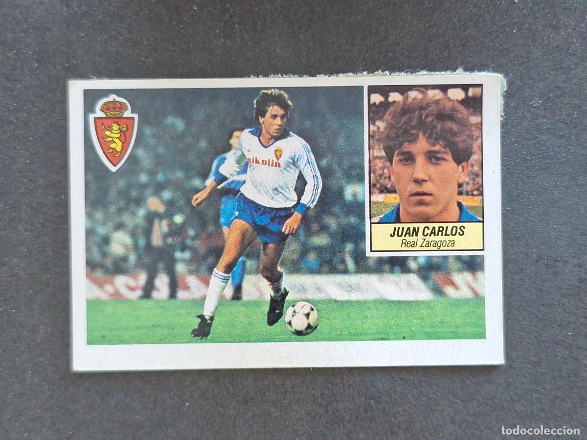 Cromos de f&uacute;tbol: L5 JUAN CARLOS REAL ZARAGOZA LIGA ESTE 1984 1985 84 85 DESPEGADO RECUPERADO