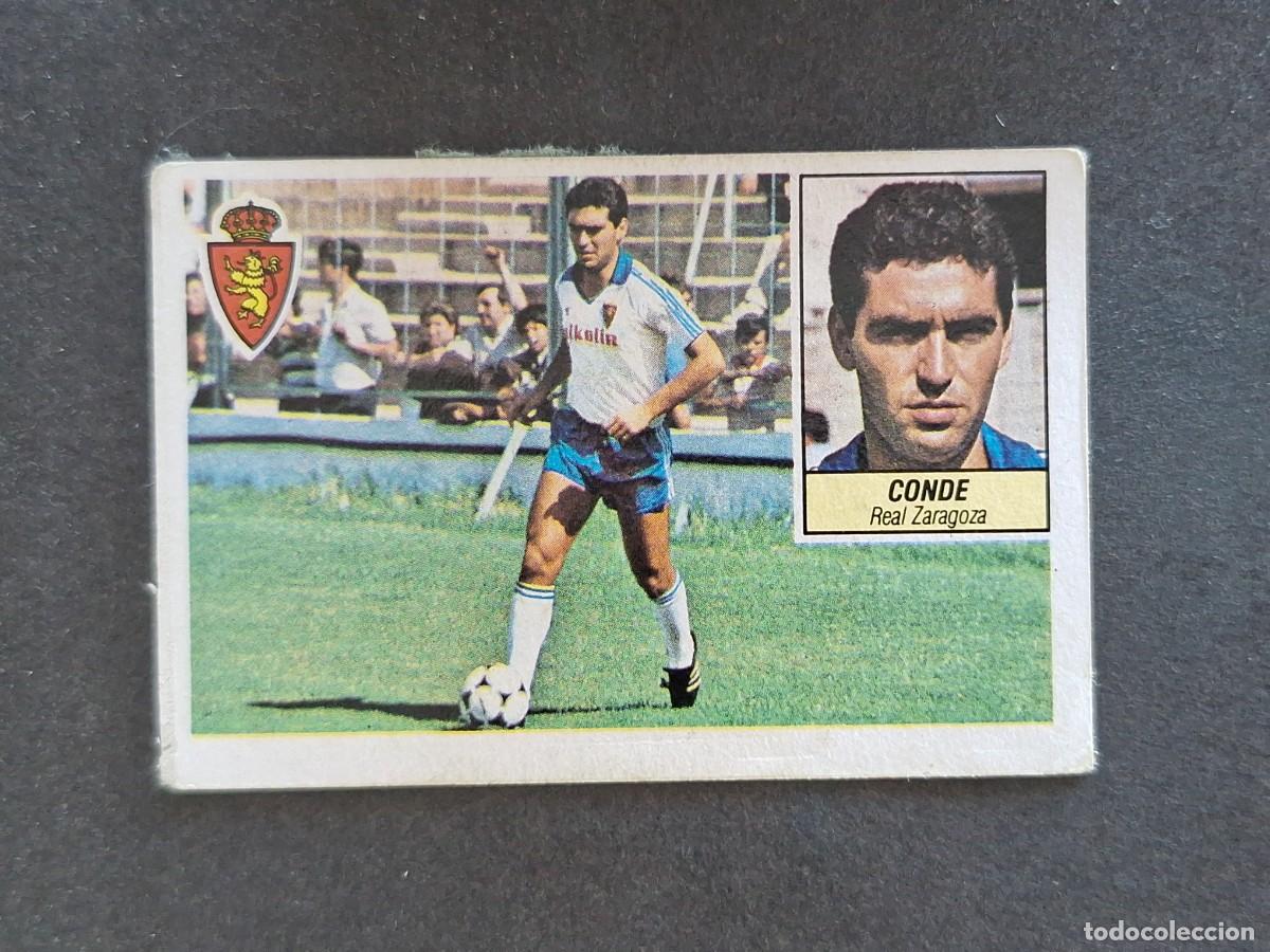 Cromos de f&uacute;tbol: L5 CONDE REAL ZARAGOZA LIGA ESTE 1984 1985 84 85 DESPEGADO RECUPERADO