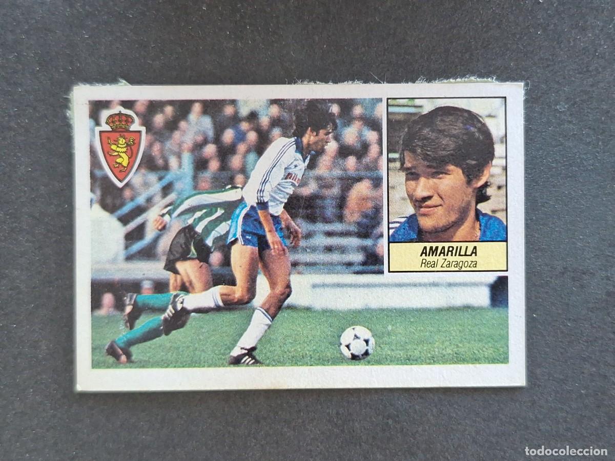 Cromos de f&uacute;tbol: L5 AMARILLA REAL ZARAGOZA LIGA ESTE 1984 1985 84 85 DESPEGADO RECUPERADO