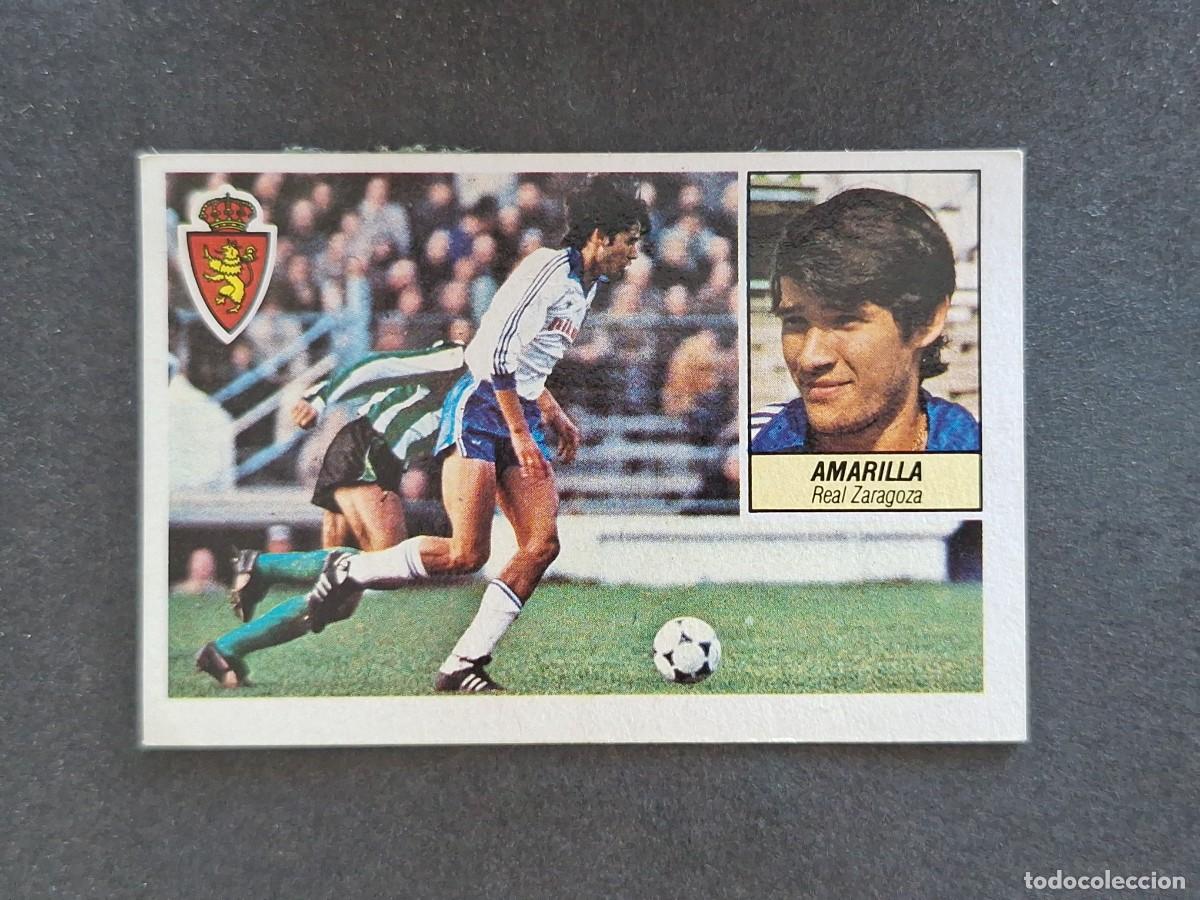 Cromos de f&uacute;tbol: L5 AMARILLA REAL ZARAGOZA LIGA ESTE 1984 1985 84 85 DESPEGADO RECUPERADO