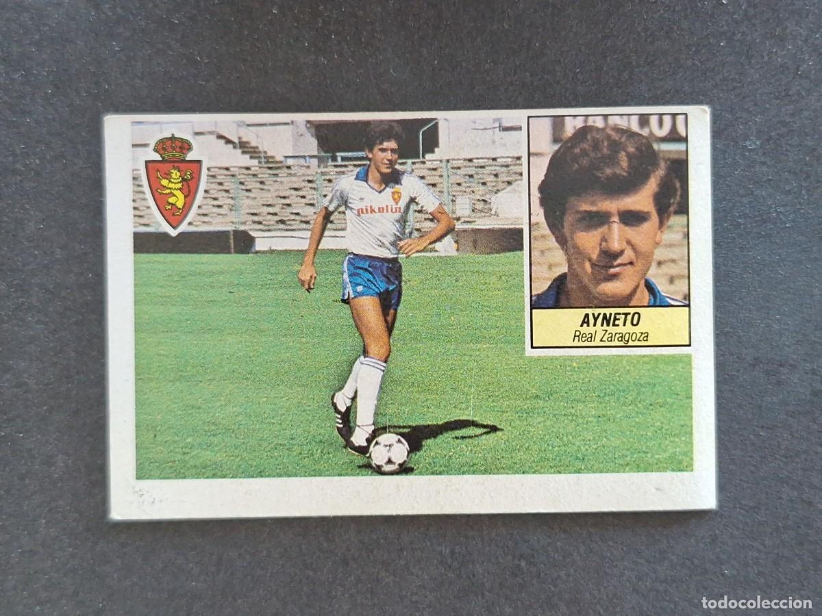 Cromos de f&uacute;tbol: L5 AYNETO REAL ZARAGOZA LIGA ESTE 1984 1985 84 85 DESPEGADO RECUPERADO
