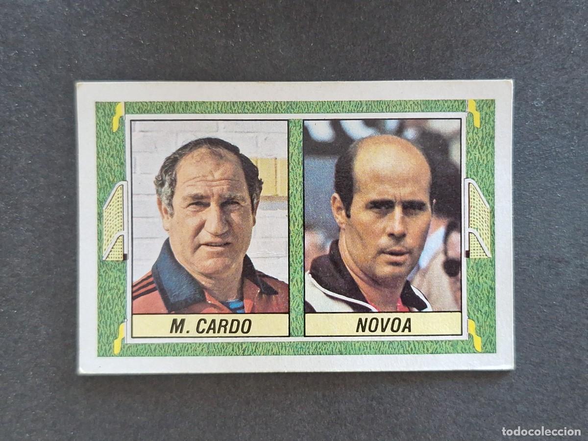 Cromos de f&uacute;tbol: L5 M. CARDO - NOVOA ENTRENADORES LIGA ESTE 1984 1985 84 85 DESPEGADO RECUPERADO