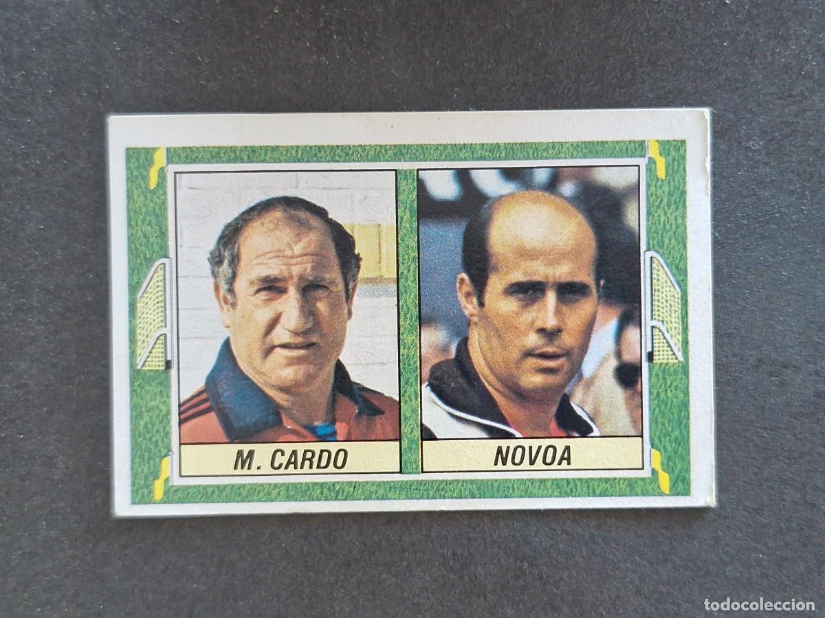 Cromos de f&uacute;tbol: L5 M. CARDO - NOVOA ENTRENADORES LIGA ESTE 1984 1985 84 85 DESPEGADO RECUPERADO