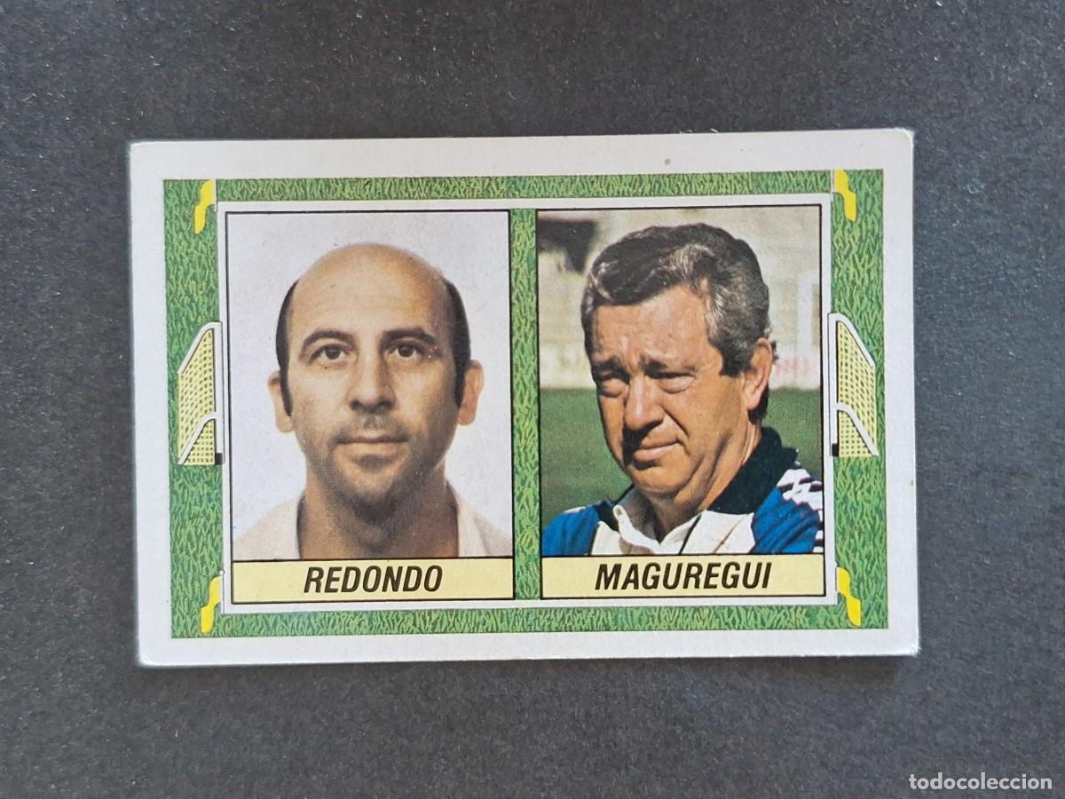 Cromos de f&uacute;tbol: L5 REDONDO - MAGUREGUI ENTRENADORES LIGA ESTE 1984 1985 84 85 DESPEGADO RECUPERADO