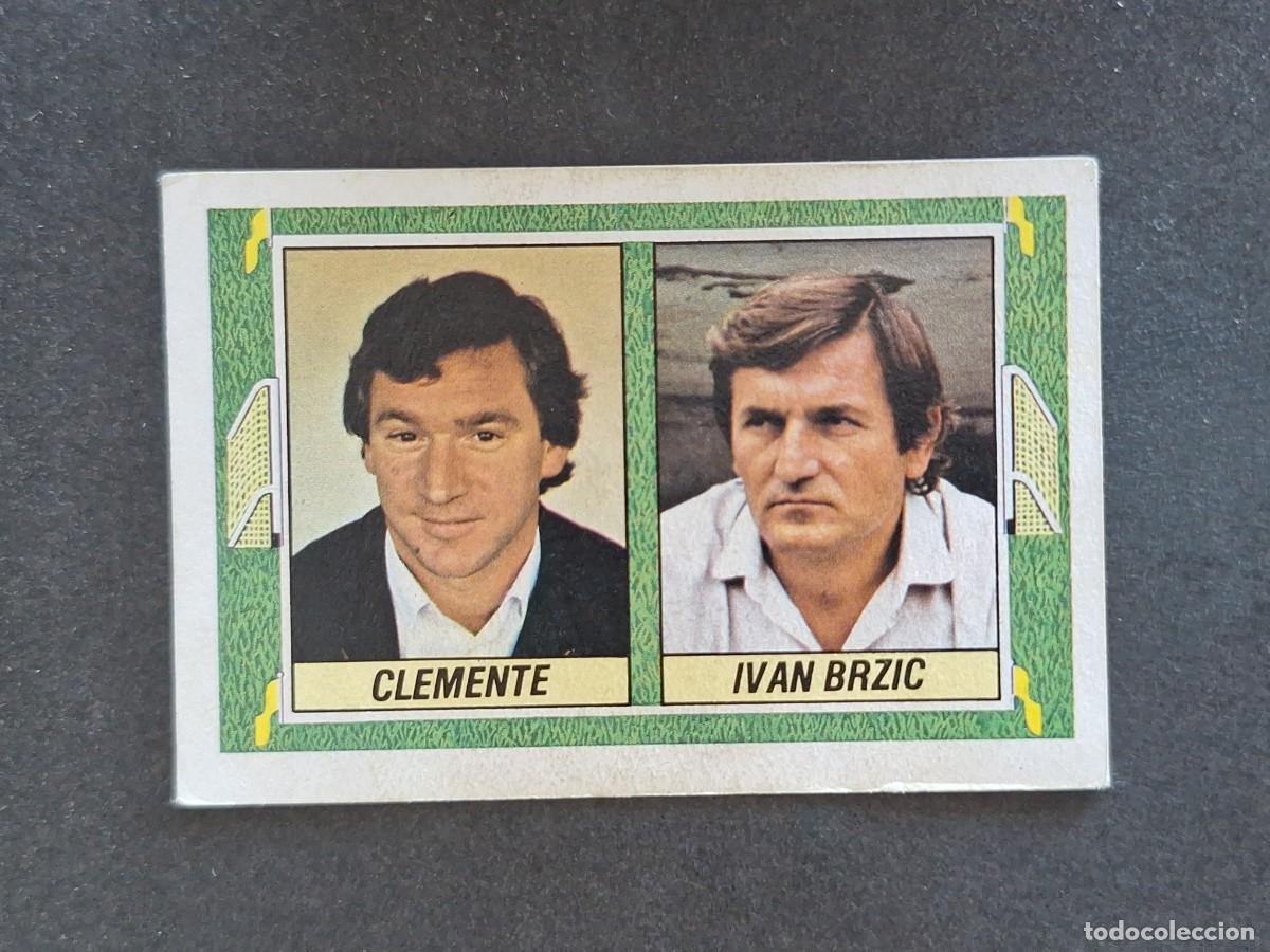 Cromos de f&uacute;tbol: L5 CLEMENTE - IVAN BRZIC ENTRENADORES LIGA ESTE 1984 1985 84 85 DESPEGADO RECUPERADO