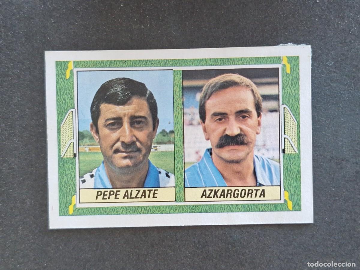 Cromos de f&uacute;tbol: L5 PEPE ALZATE - AZKARGORTA ENTRENADORES LIGA ESTE 1984 1985 84 85 DESPEGADO RECUPERADO