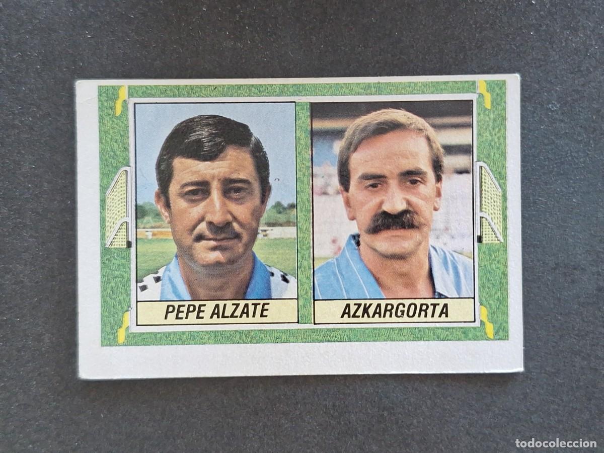 Cromos de f&uacute;tbol: L5 PEPE ALZATE - AZKARGORTA ENTRENADORES LIGA ESTE 1984 1985 84 85 DESPEGADO RECUPERADO
