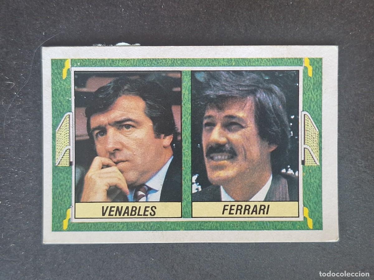 Cromos de f&uacute;tbol: L5 VENABLES - FERRARI ENTRENADORES LIGA ESTE 1984 1985 84 85 DESPEGADO RECUPERADO