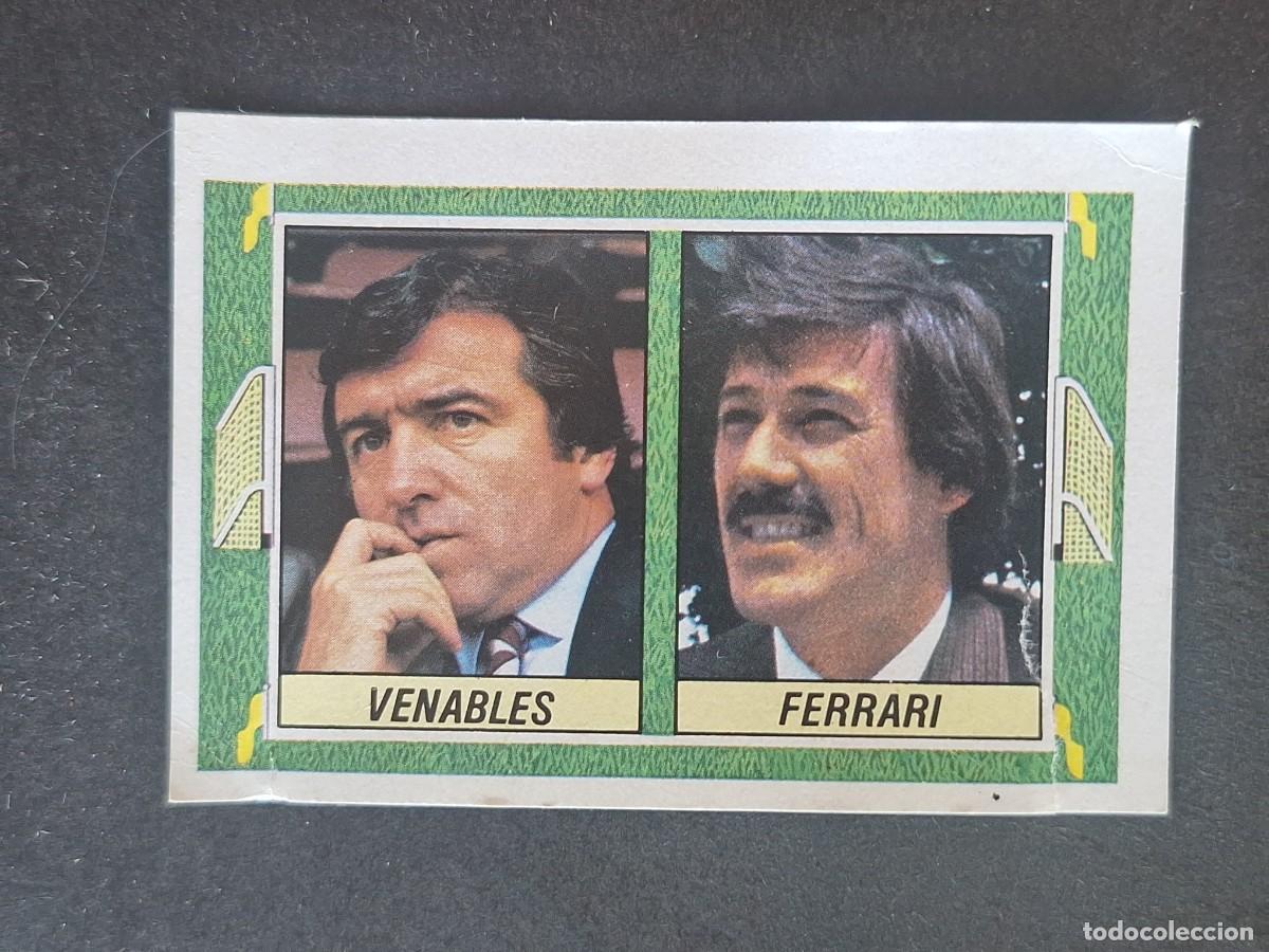 Cromos de f&uacute;tbol: L5 VENABLES - FERRARI ENTRENADORES LIGA ESTE 1984 1985 84 85 DESPEGADO RECUPERADO