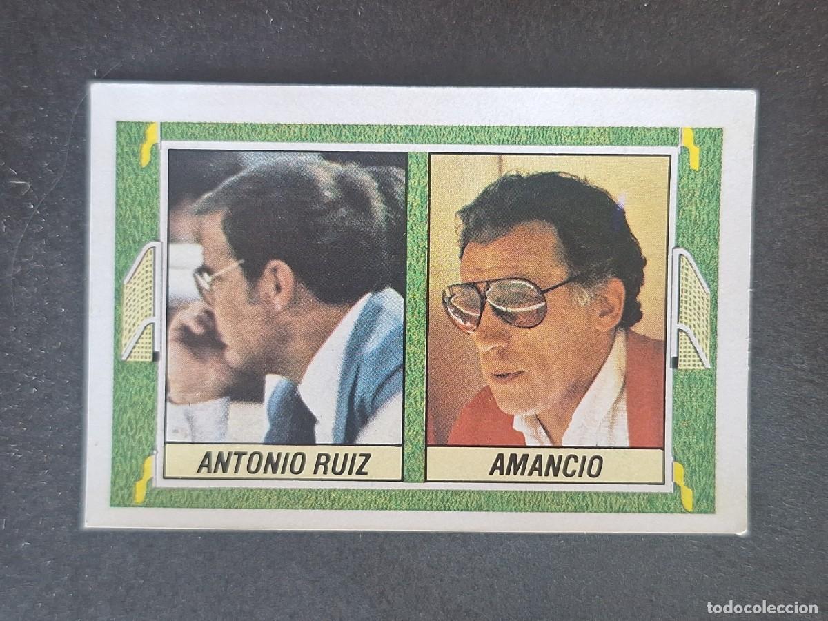 Cromos de f&uacute;tbol: L5 ANTONIO RUIZ - AMANCIO ENTRENADORES LIGA ESTE 1984 1985 84 85 DESPEGADO RECUPERADO