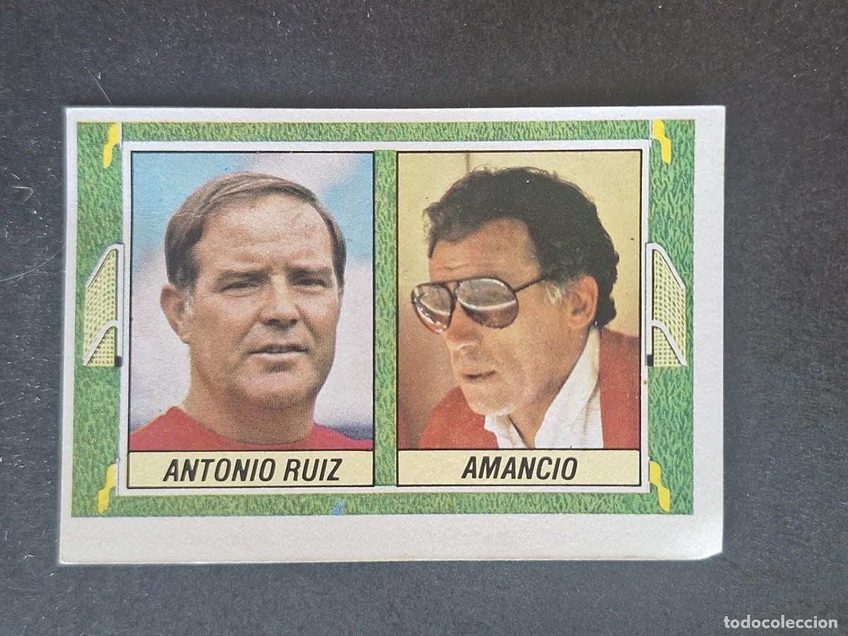 Cromos de f&uacute;tbol: L5 ANTONIO RUIZ - AMANCIO ENTRENADORES LIGA ESTE 1984 1985 84 85 DESPEGADO RECUPERADO