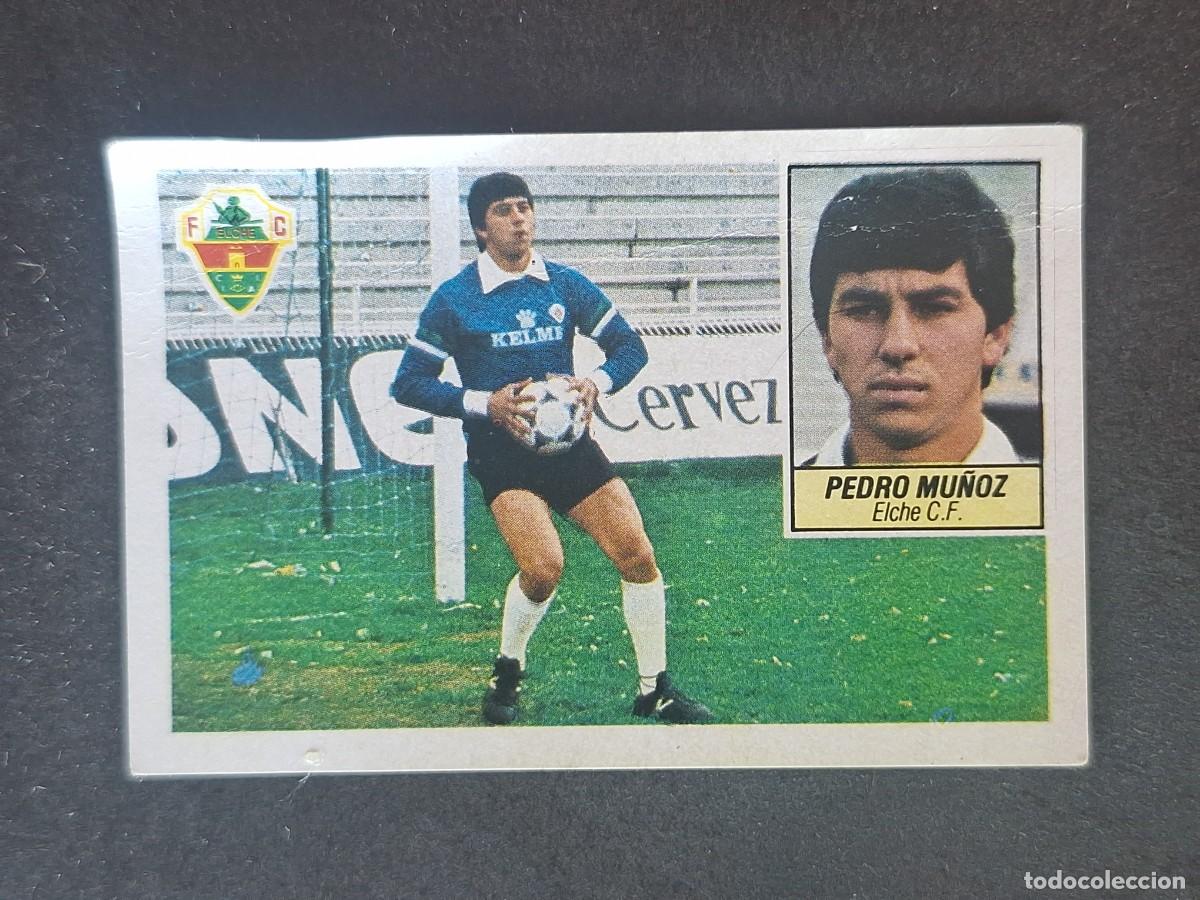 Cromos de f&uacute;tbol: L5 PEDRO MU&Ntilde;OZ ELCHE C. F. COLOCA LIGA ESTE 1984 1985 84 85 DESPEGADO RECUPERADO