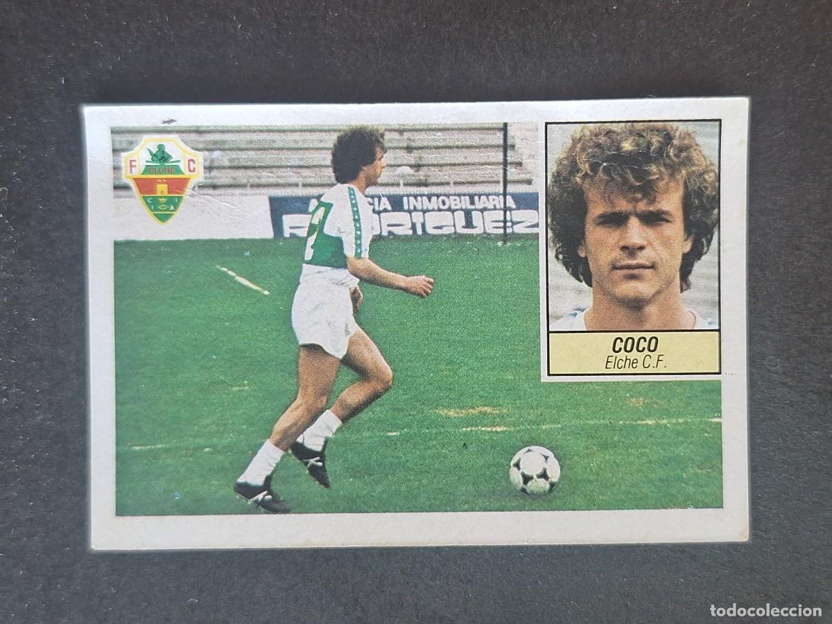 Cromos de f&uacute;tbol: L5 COCO ELCHE C. F. COLOCA LIGA ESTE 1984 1985 84 85 DESPEGADO RECUPERADO