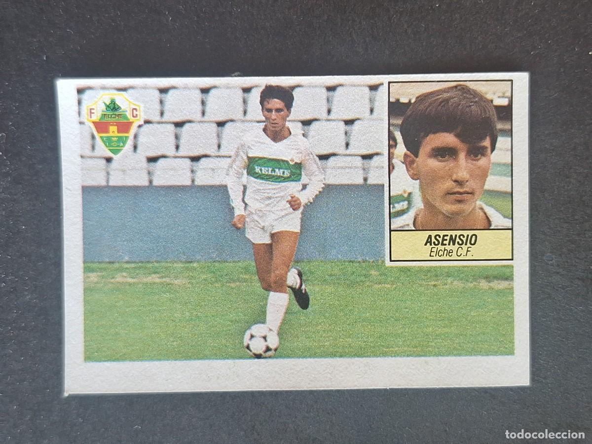 Cromos de f&uacute;tbol: L5 ASENSIO ELCHE C. F. COLOCA LIGA ESTE 1984 1985 84 85 DESPEGADO RECUPERADO