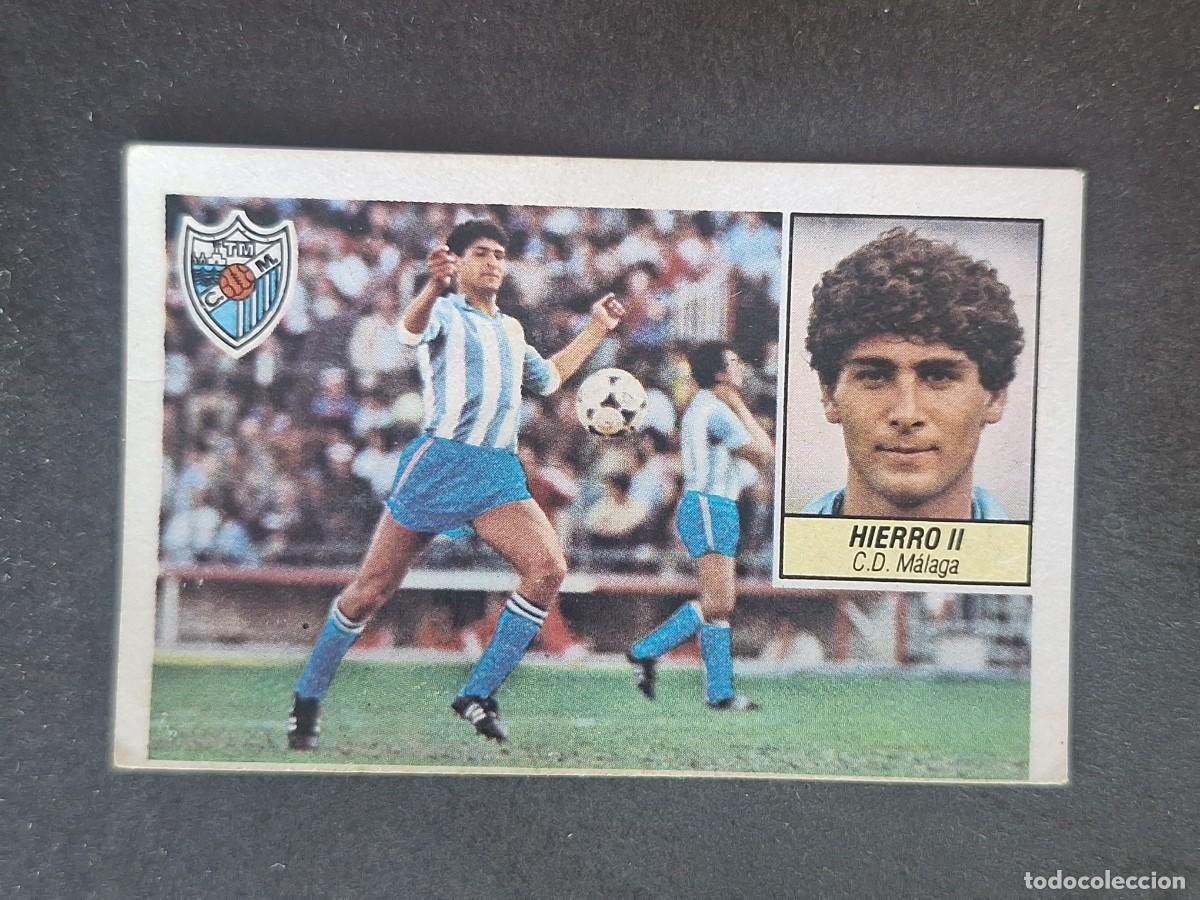 Cromos de f&uacute;tbol: L5 HIERRO II C. D. MALAGA COLOCA LIGA ESTE 1984 1985 84 85 DESPEGADO RECUPERADO