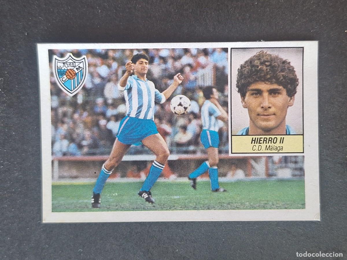 Cromos de f&uacute;tbol: L5 HIERRO II C. D. MALAGA COLOCA LIGA ESTE 1984 1985 84 85 DESPEGADO RECUPERADO
