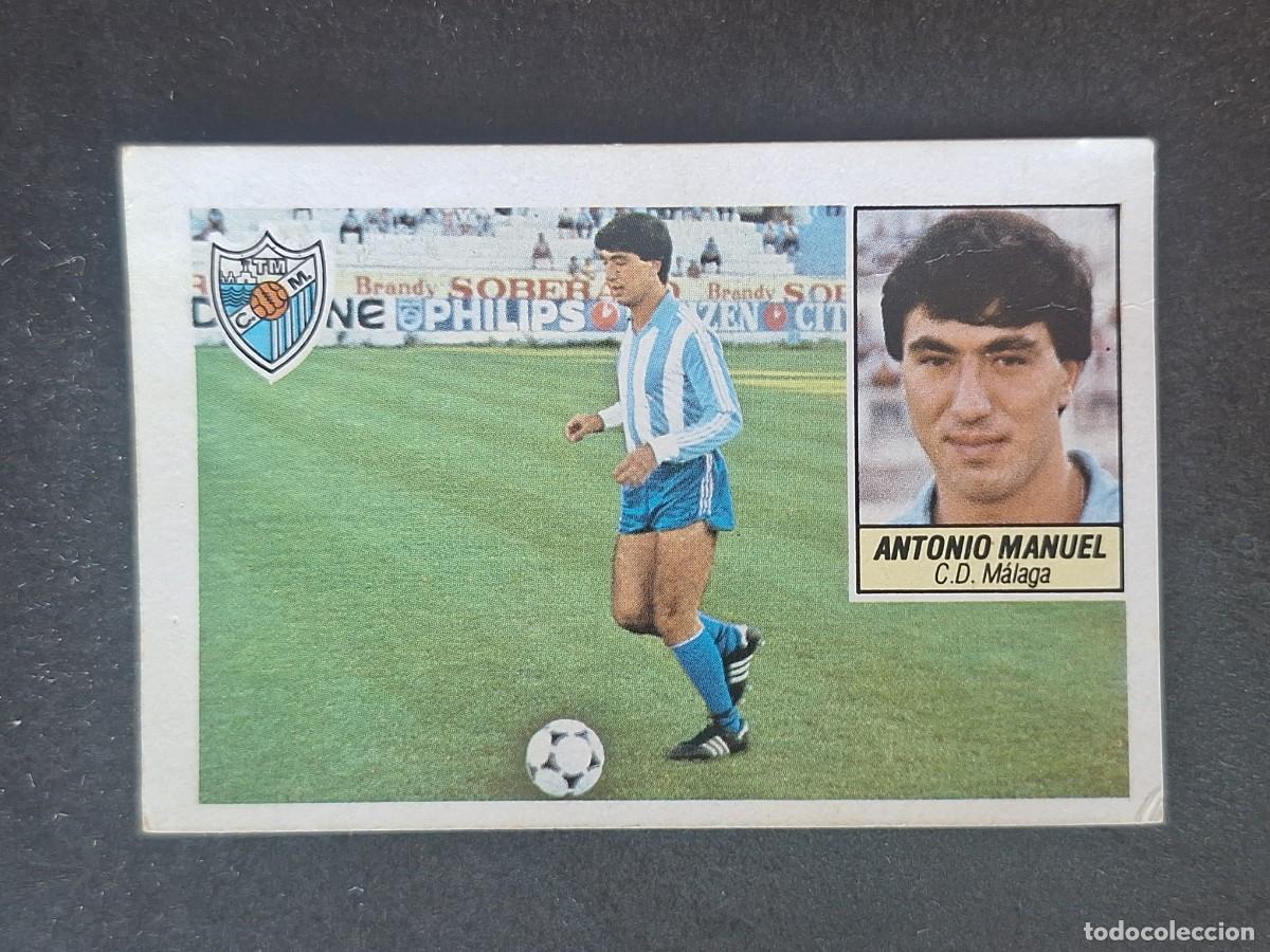 Cromos de f&uacute;tbol: L5 ANTONIO MANUEL C. D. MALAGA COLOCA LIGA ESTE 1984 1985 84 85 DESPEGADO RECUPERADO