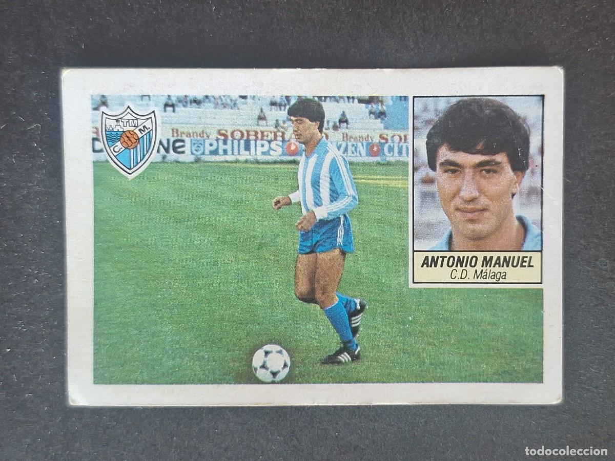 Cromos de f&uacute;tbol: L5 ANTONIO MANUEL C. D. MALAGA COLOCA LIGA ESTE 1984 1985 84 85 DESPEGADO RECUPERADO