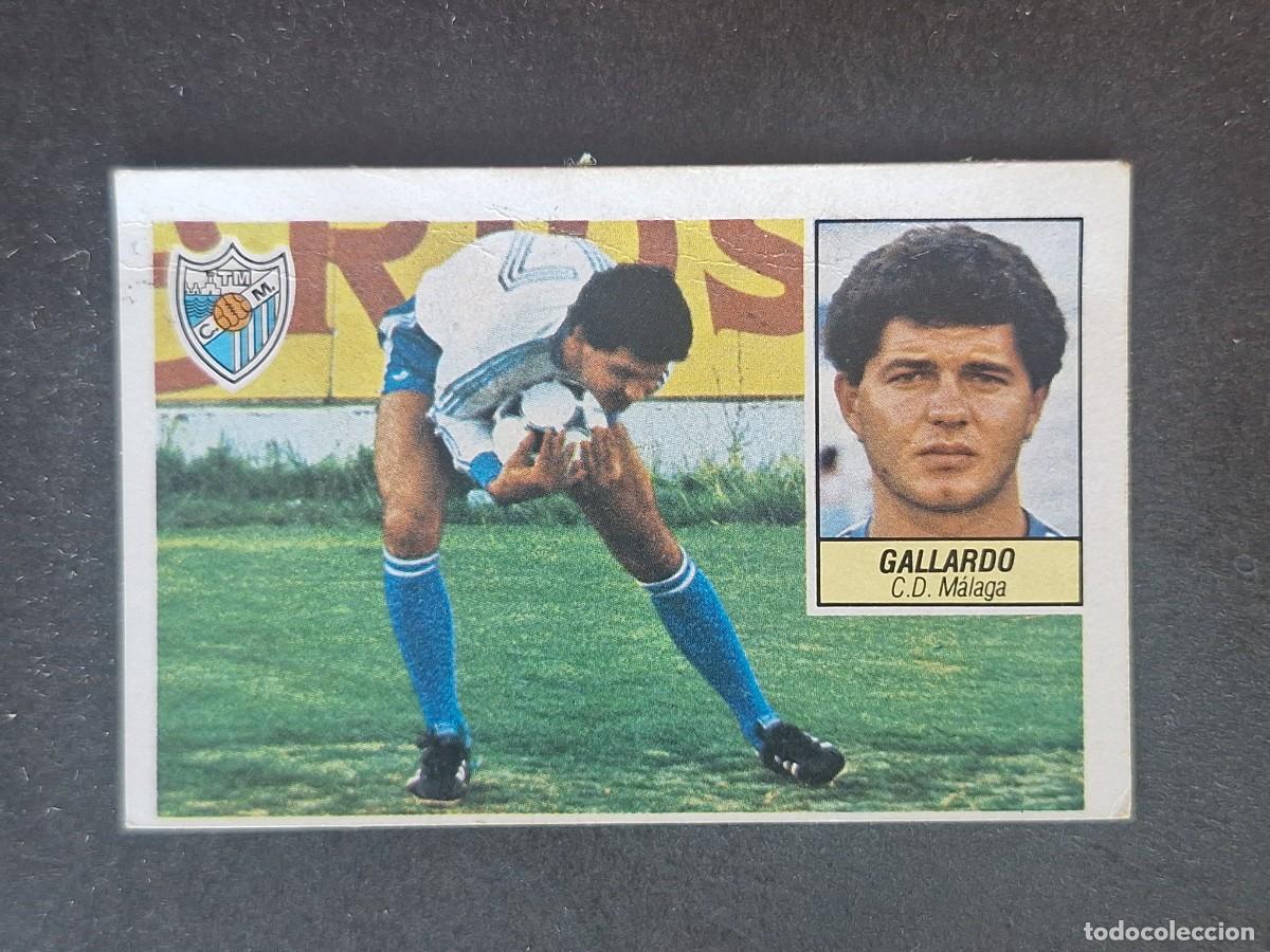 Cromos de f&uacute;tbol: L5 GALLARDO C. D. MALAGA COLOCA LIGA ESTE 1984 1985 84 85 DESPEGADO RECUPERADO